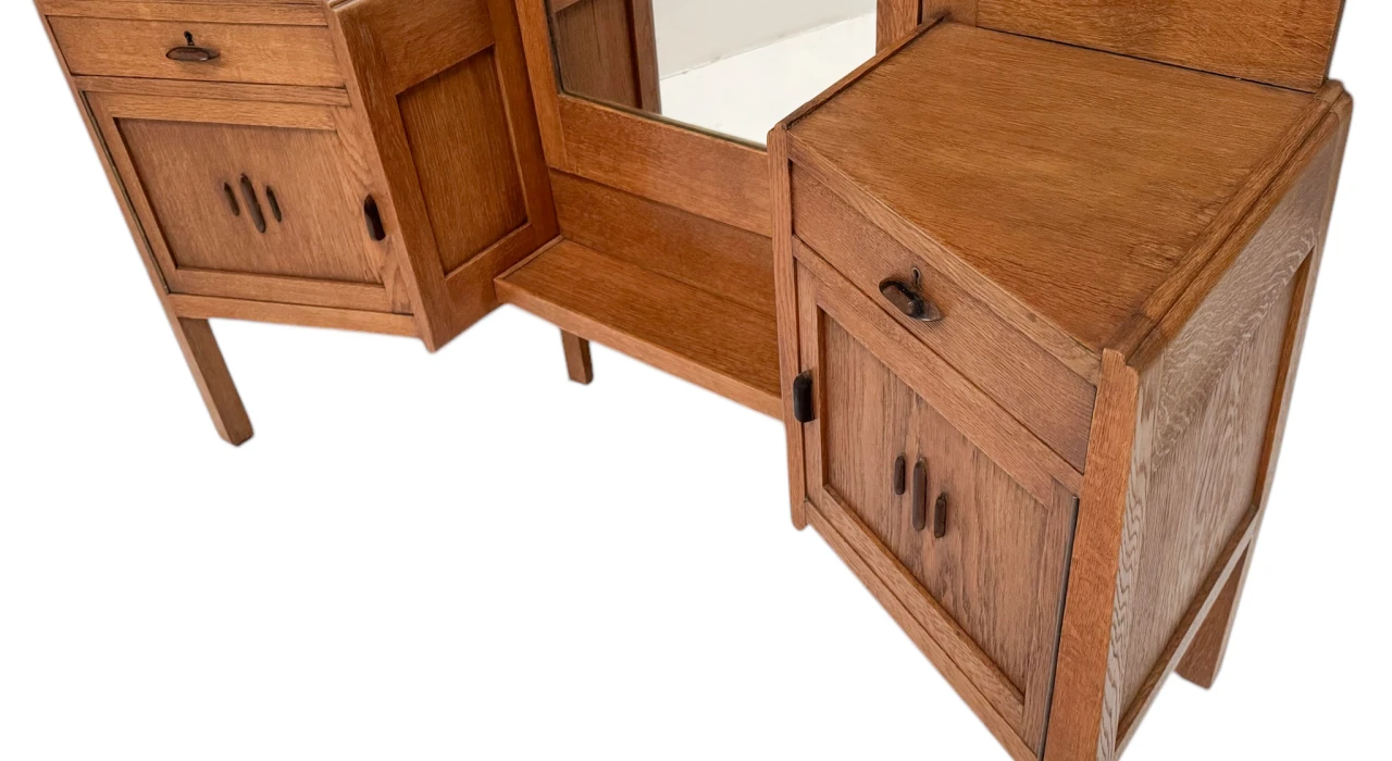 Art Deco Amsterdamse School Dressing Table or Vanity by J.J. Zijfers, 1920s